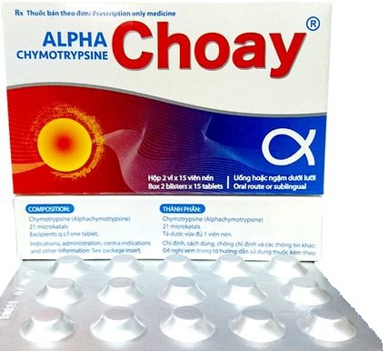 Thuốc Chymotrypsine Choay có tác dụng phụ nào không? 
