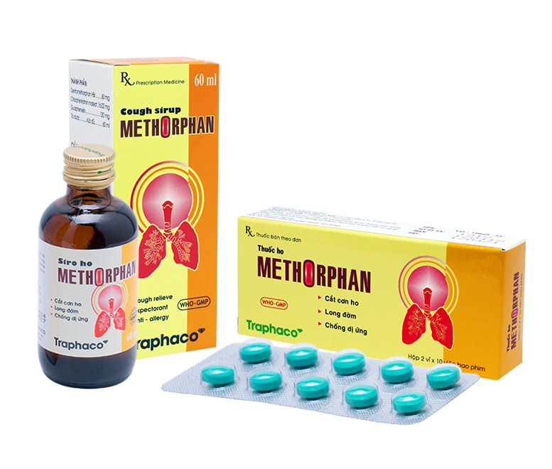 Thuốc ho Methorphan - Thuốc ho kê đơn uy tín của Dược phẩm Traphaco