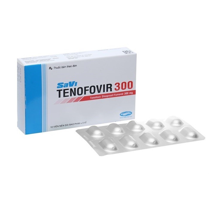 Tenofovir 300 Savi - Thuốc điều trị viêm gan B mạn tính, HIV